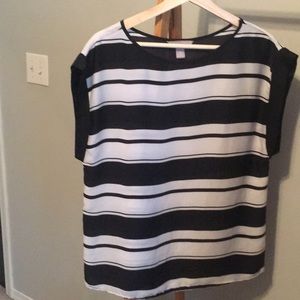 Banana striped dressy blouse